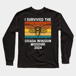 I Survived The Cicada Invasion Missouri 2024 Long Sleeve T-Shirt